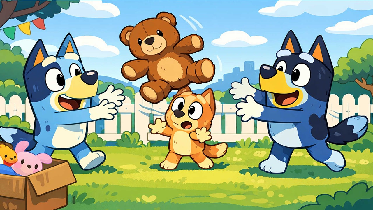 Bluey and Bingo's Teddy Bear Toss 🧸🎈|  The Ultimate Playdate! | Bluey Funny Animation
