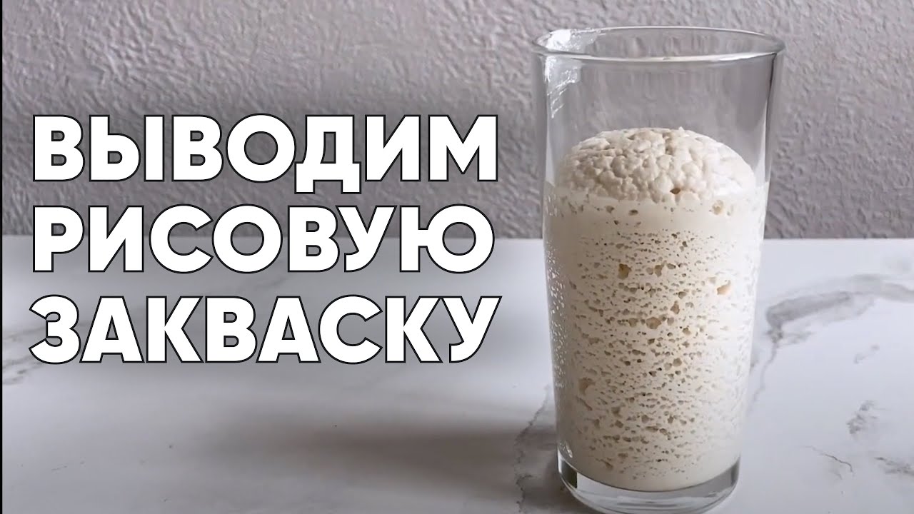 Выводим рисовую безглютеновую закваску