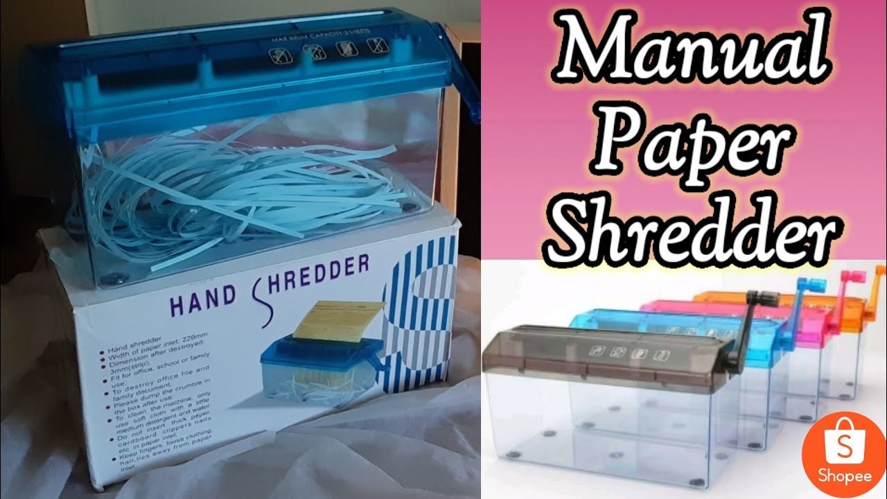 Manual Paper Shredder | Hand Shredder | Mini Portable Shredder