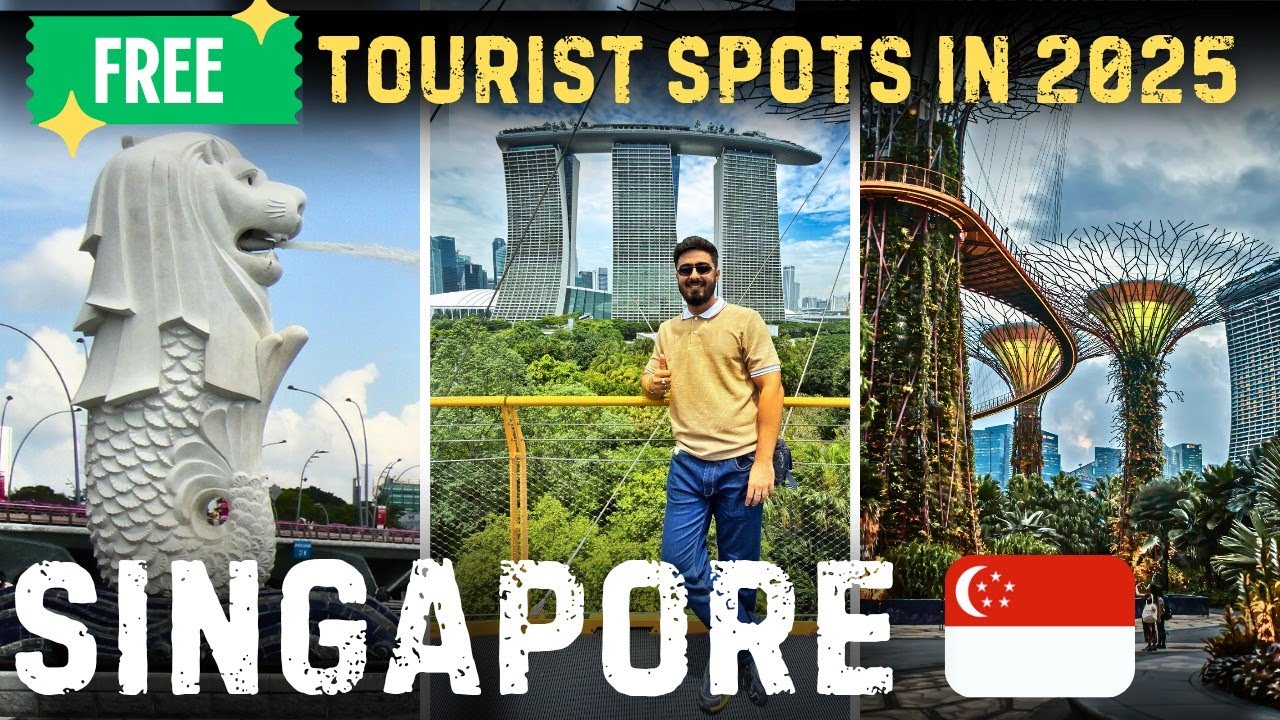 Best Tourist Place in Singapore 2025 | Gardens by the bay | Merlion Park | Budget | Travel Vlog