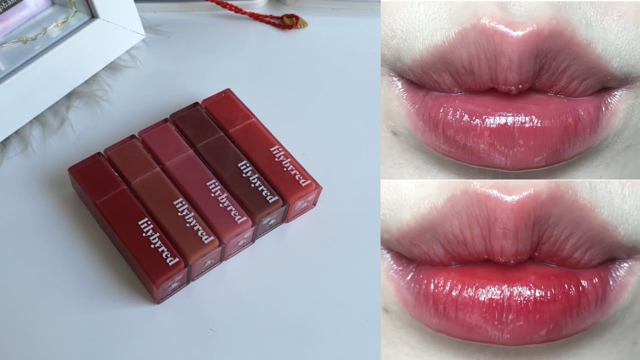 Swatch Lilybyred Bloody Liar Coating Tint  | son Tint mới của Lilybyred | Thanhnu00