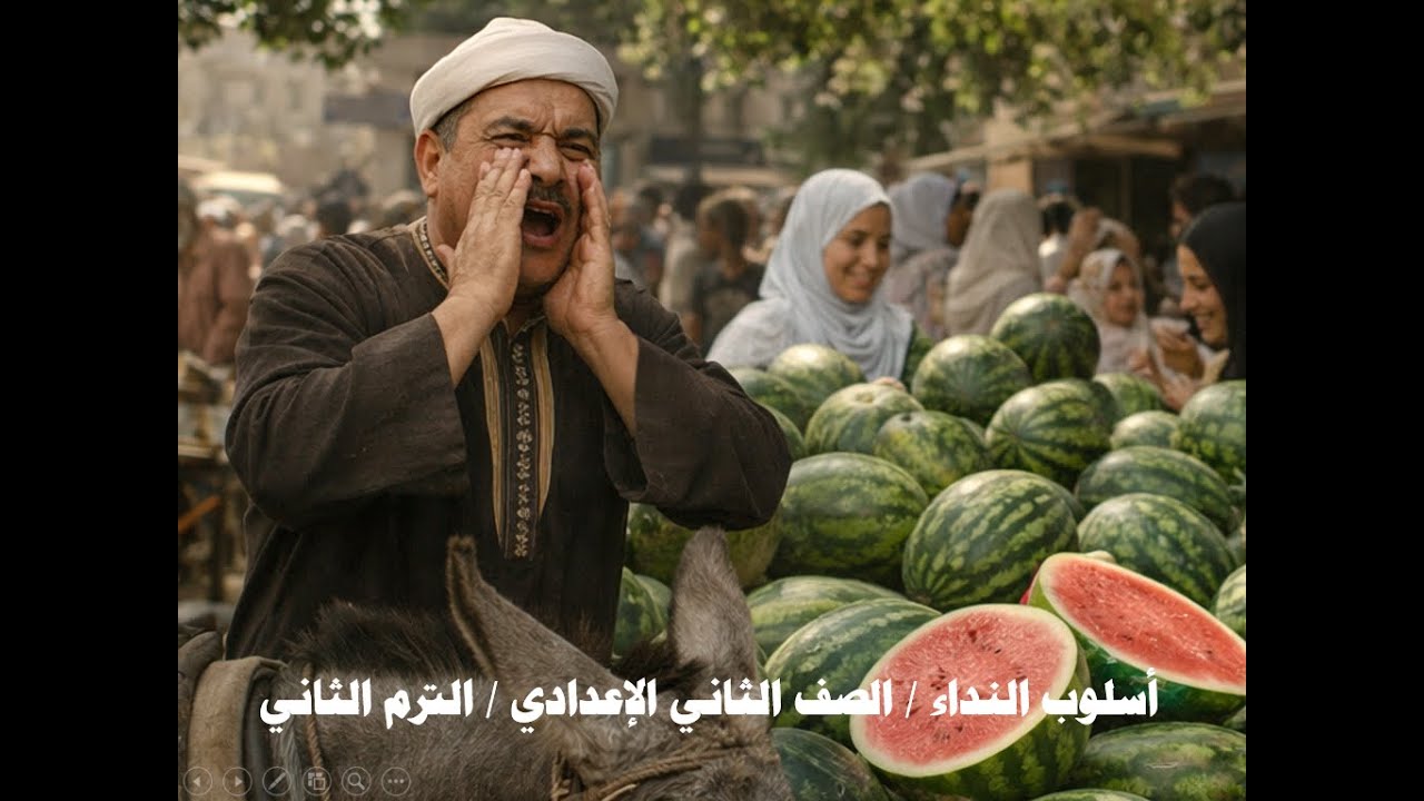 1 - أسلوب النداء / أدوات النداء / للصف الثاني الإعدادي الترم الثاني / شرح على نار هادية .