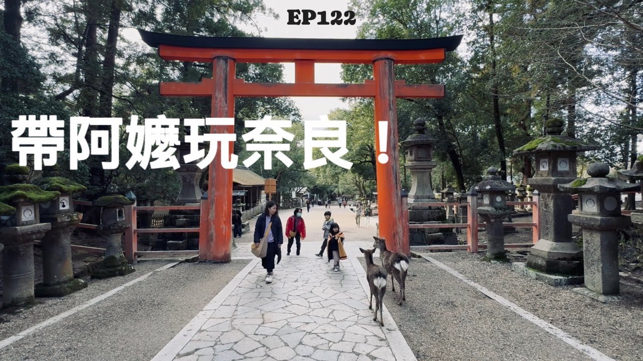 【日本旅行-奈良篇】 ep122  帶阿嬤被鹿玩！環球塔酒店&大阪日航酒店