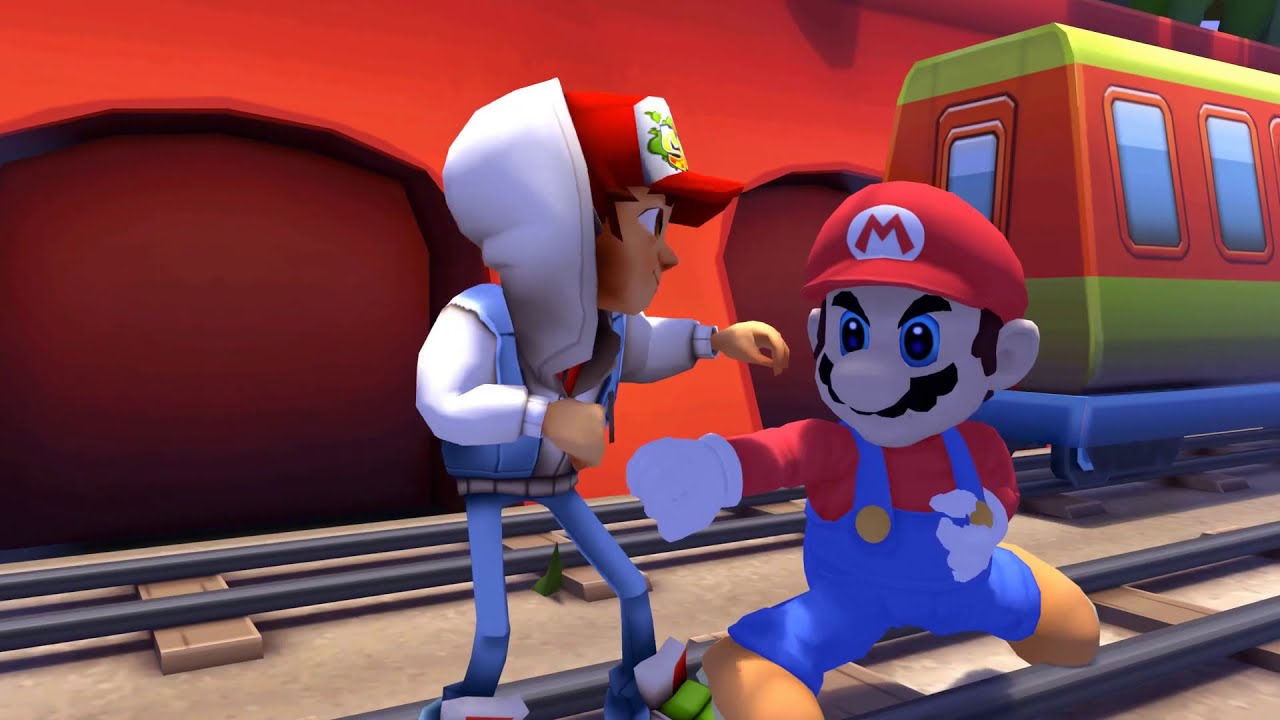 Subway Surfers vs Super Mario