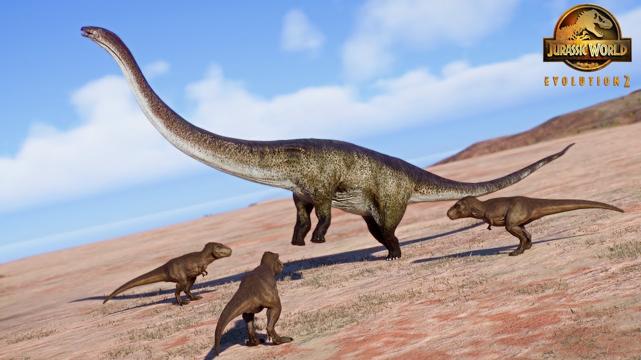 NEW! Sauropods defense Animation vs Carnivore Dinosaurs | Jurassic World Evolution 2 Mods