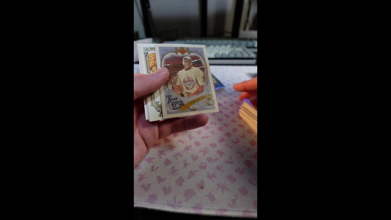 opening some Baseball cards