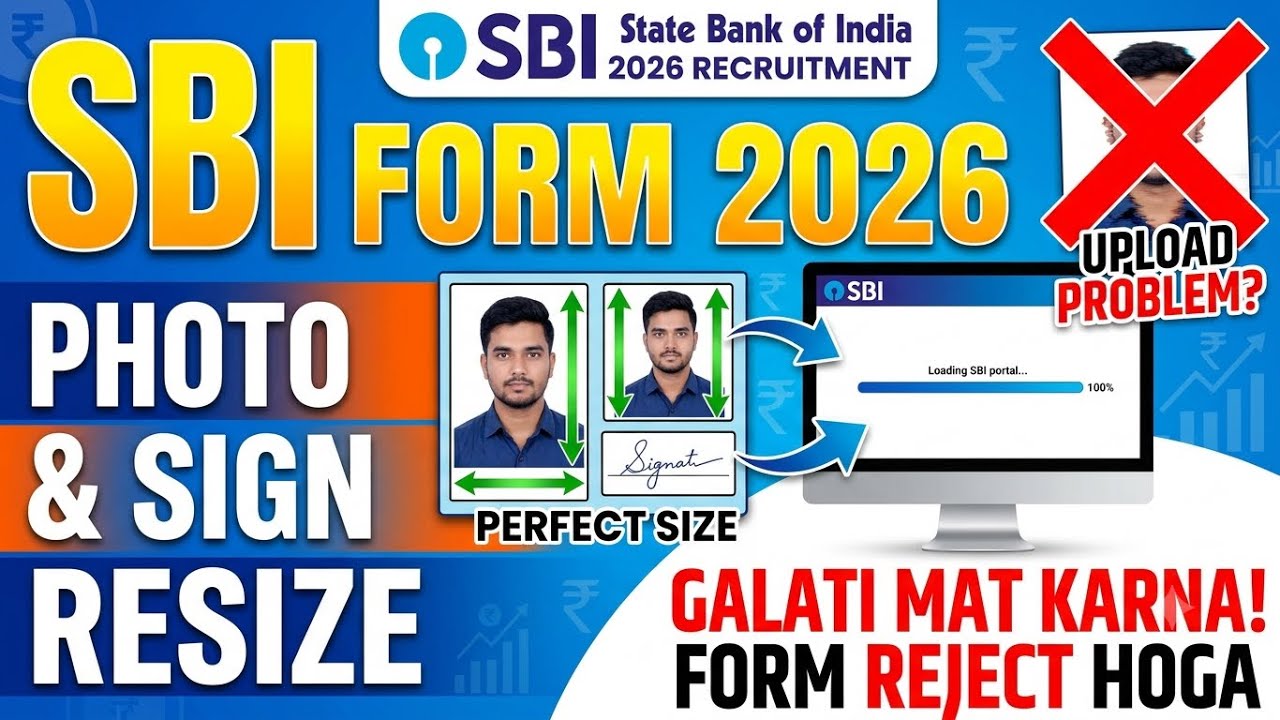SBI PO Photo/Signature Upload Issues 2026🔥SBI PO Photo/Sign Resize Issues🔥SBI Photo/Sign Upload