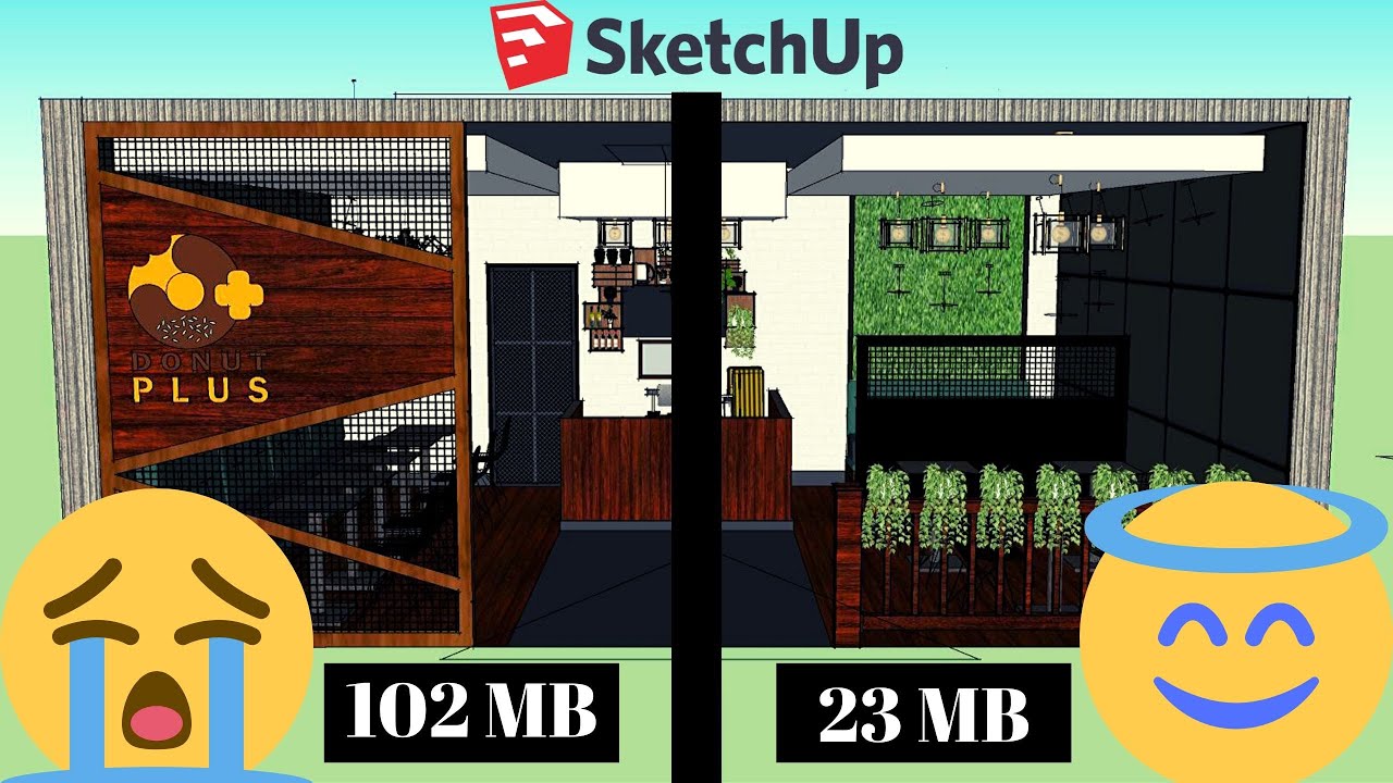 Two Tip & Trick to Reduce Sketchup file size || Hindi
