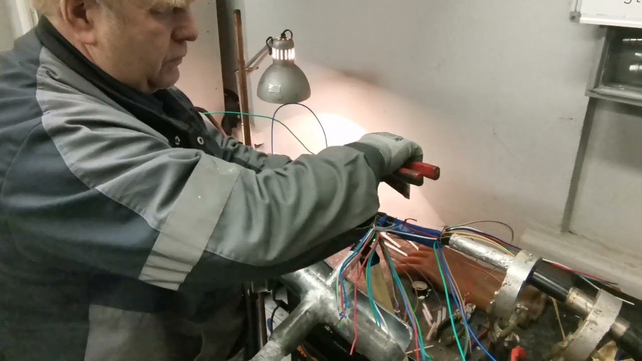 Ч.2.  Монтаж тройниковой муфты на кабеле МКПпАБпШп 7х4х1 05+5х2х0,7 с отпаем 7х4х1 05+5х2х0 7