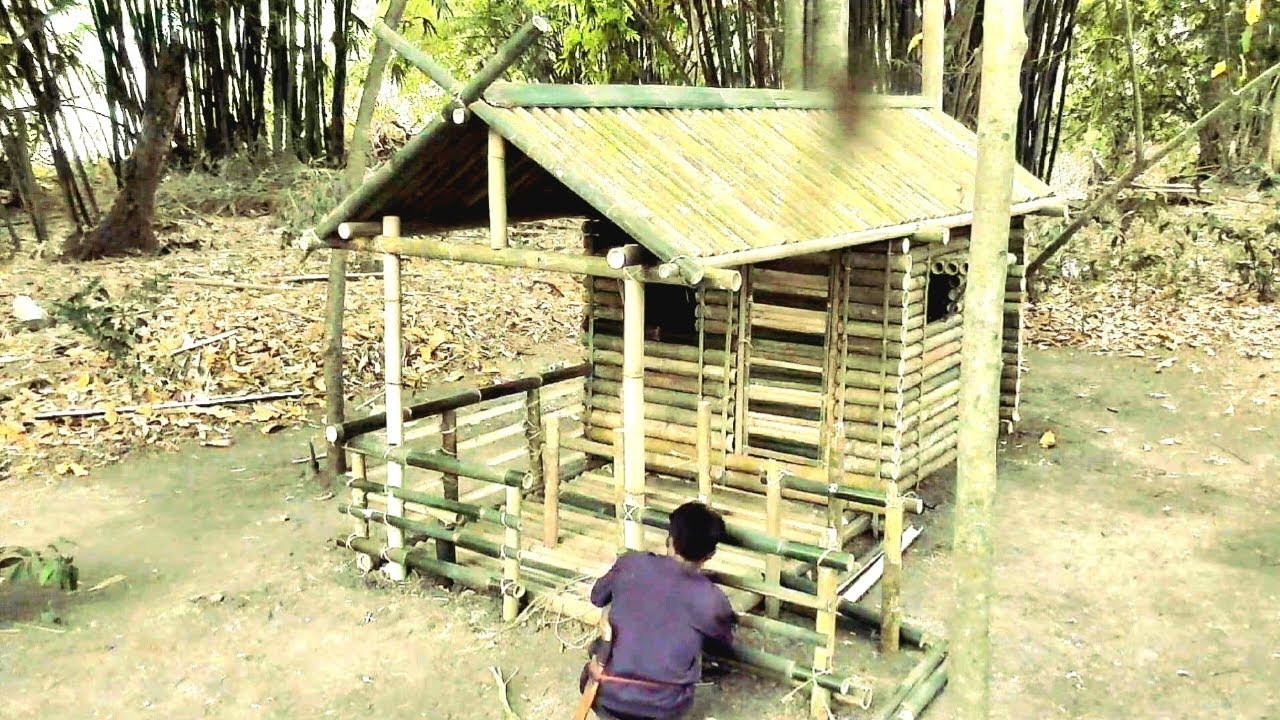 15 HARI MEMBUAT SHELTER BAMBU SEDERHANA TAPI SANGAT ANTENG BRO