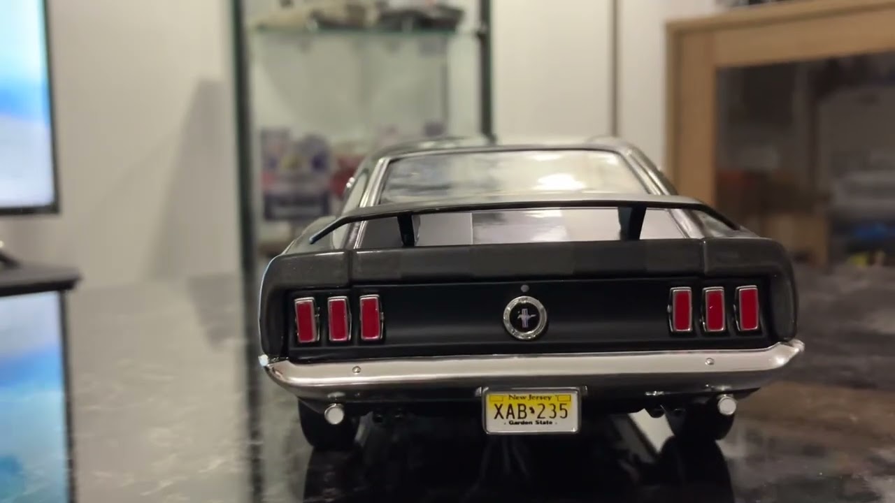 1969 Boss 429, from the John Wick movie, by Autoworld in 1/18 scale diecast.