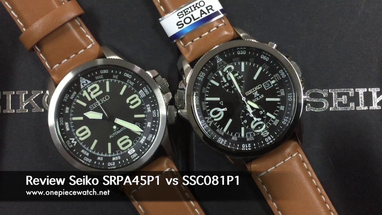 Review รีวิว Seiko SRPA45P1 vs SSC081P1