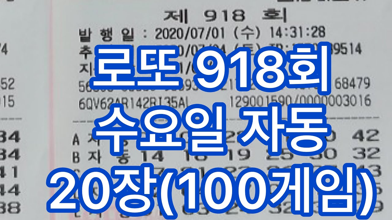 918회 수요일 자동사진 20장(100게임)