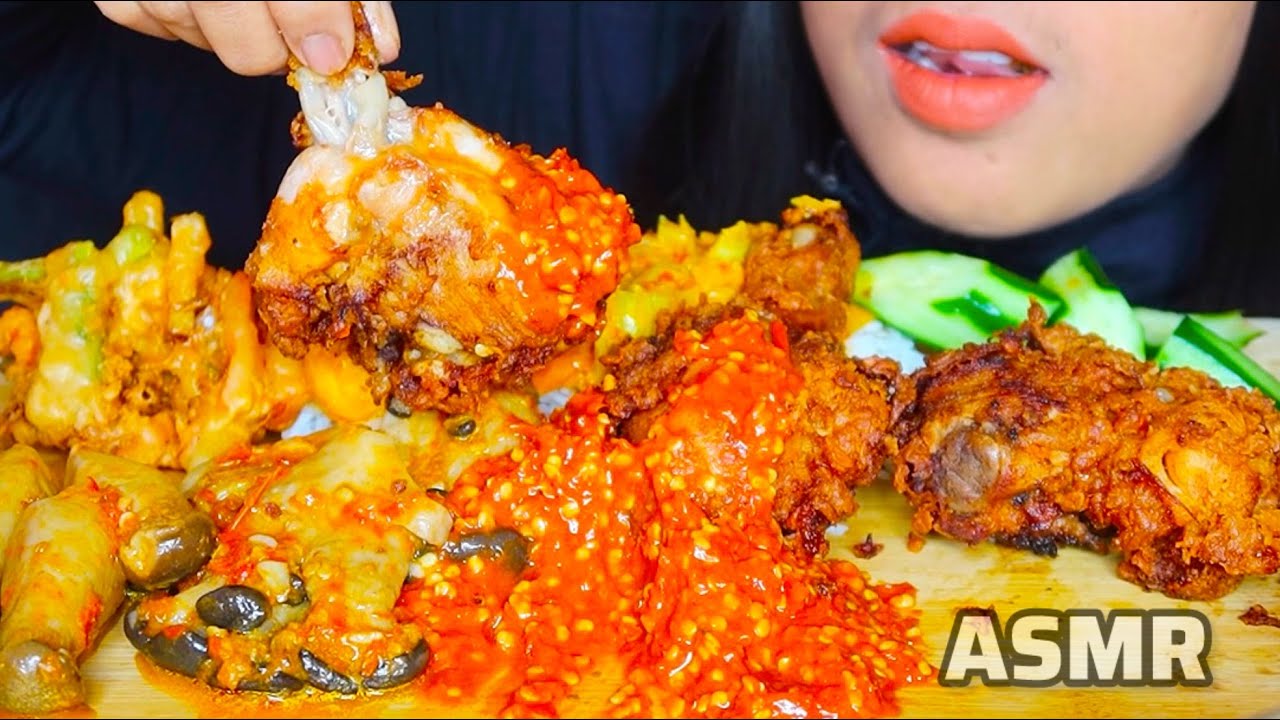 ASMR AYAM GORENG ||MUKBANG EATING ASMR #ASMR #asmrsounds #asmrvideo #ayamgoreng 
