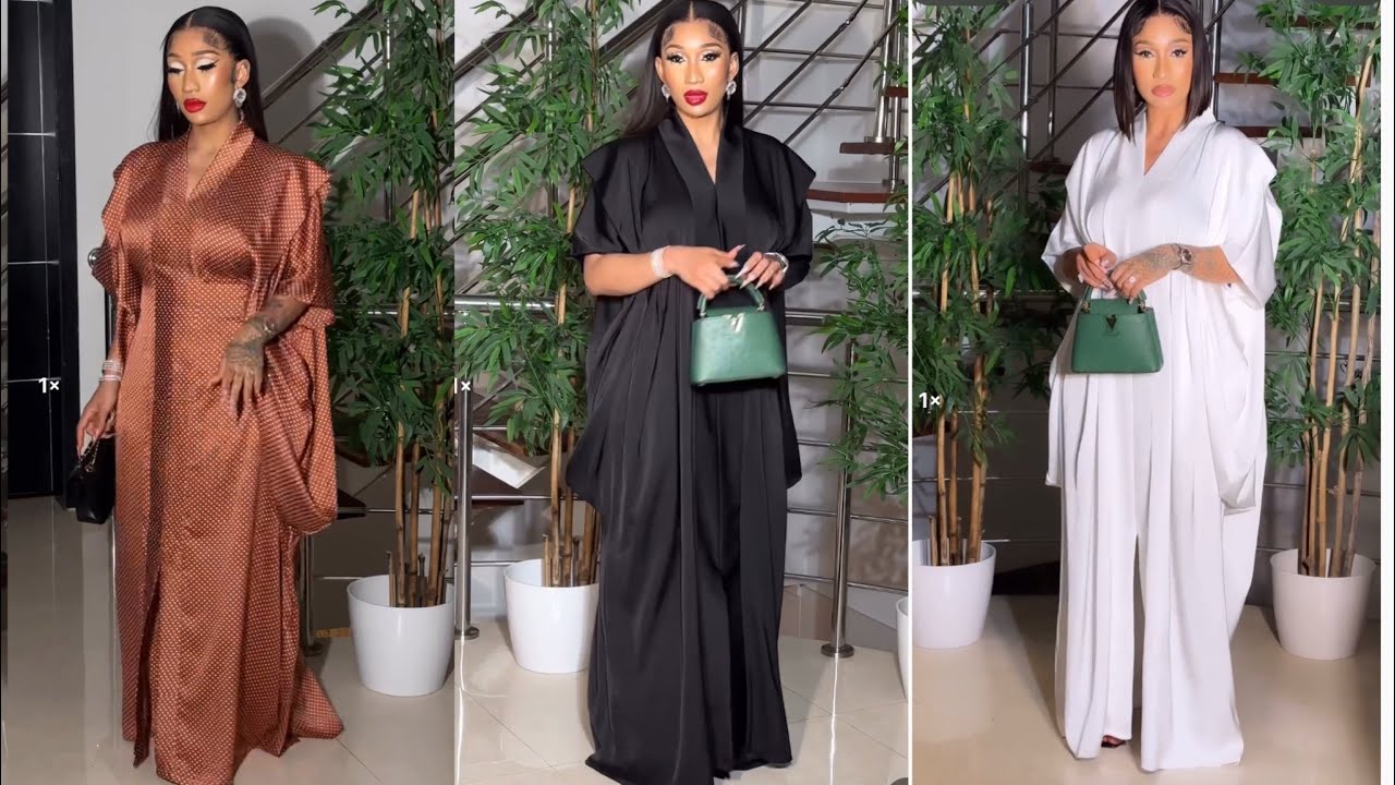 DIY Stylish Pleated Shoulder Bubu Dress with Tight Waist / Cutting and Stitching