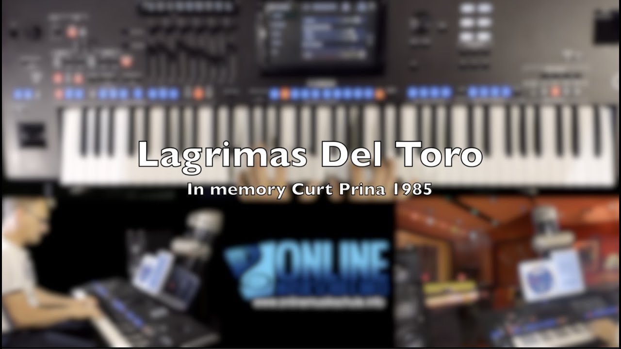#070 LAGRIMAS DEL TORO Curt Prina 1985 | Cover von Helmut Eder live am Yamaha Genos