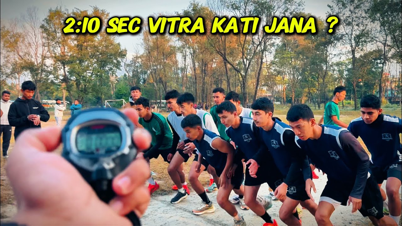 Kati jana fail vaye ? 800 Meter Weekly Test Intake 2027 Boys 