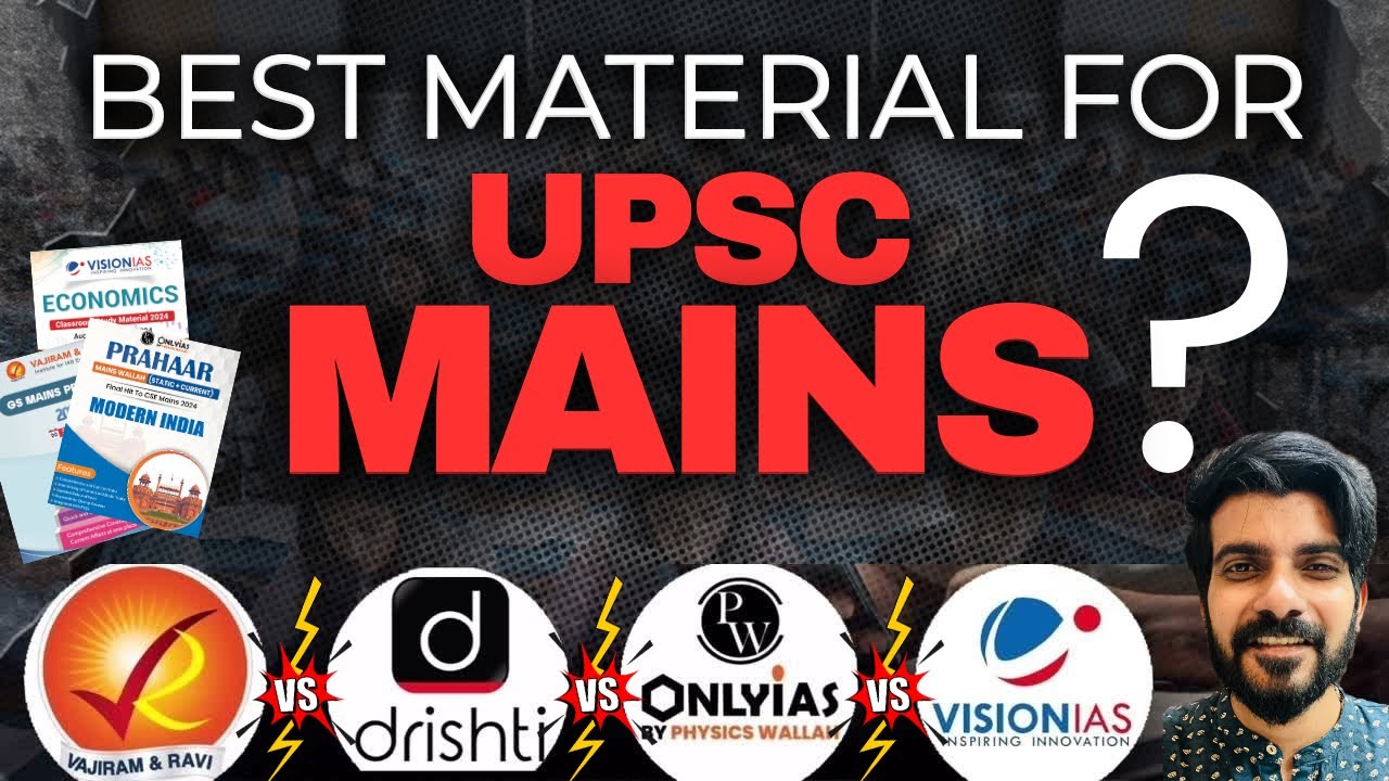 Best material ? Drishti 🆚 Pw 🆚 Vision IAS 🆚 Vajiram  | IMPORTANT FOR MAINS 🔥