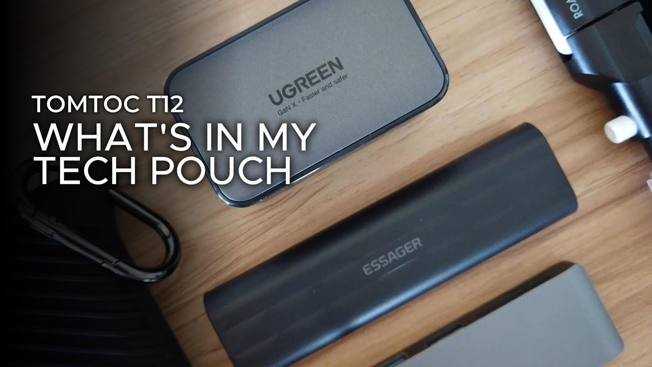Pack with me: TOMTOC T12, tech pouch for extended travel