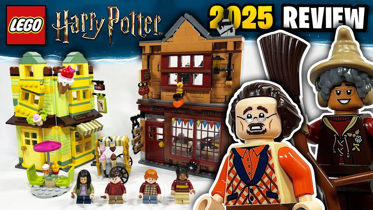 LEGO Diagon Alley: Quality Quidditch Supplies & Ice Cream Parlour (76452) - 2025 Set Review