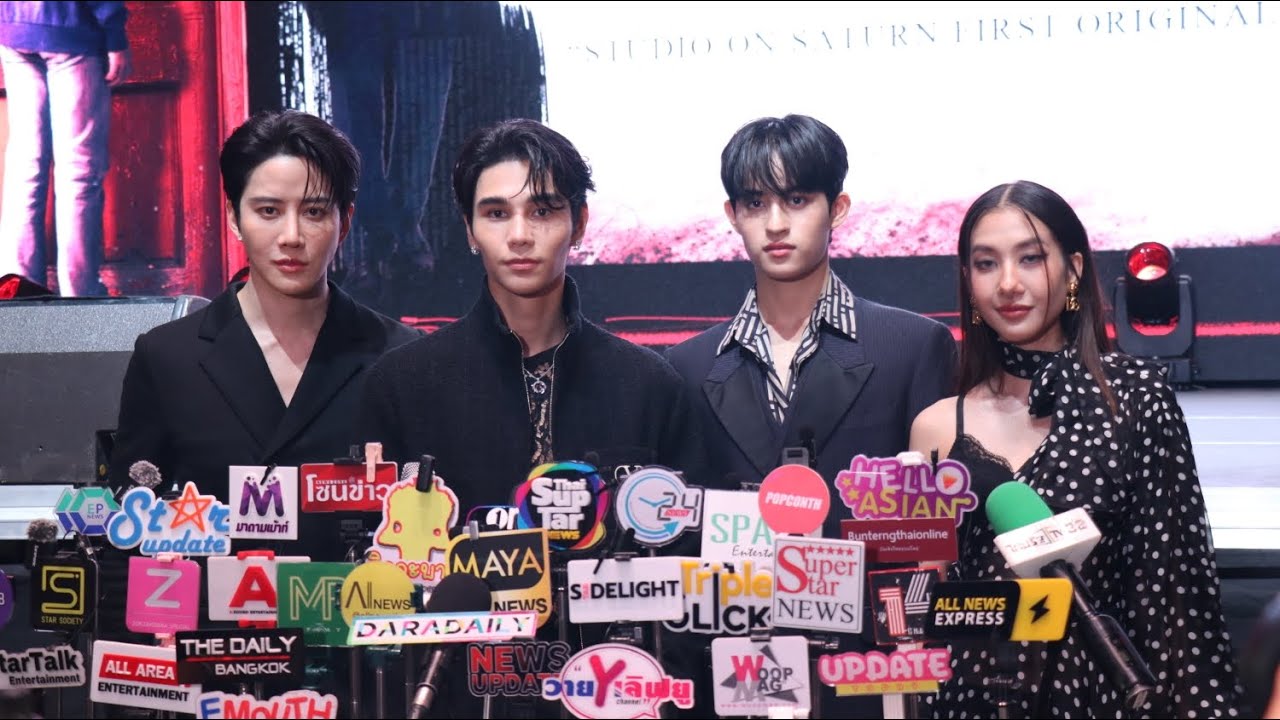 4 นักแสดงนำ เรื่อง happy ending   “เจฟ ซาเตอร์, ไมค์ พิรัชต์, บาร์โค้ด ตฤณสิษฐ์ และ โจริญ 4EVE