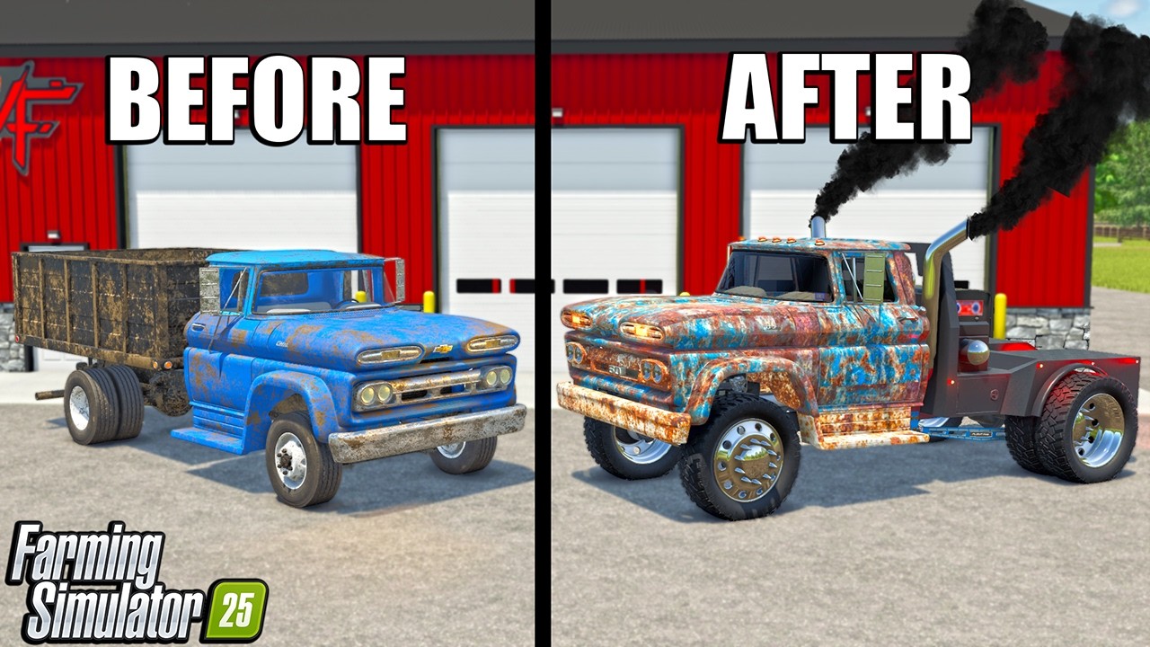 TURNING ABANDONED GRAIN TRUCK INTO 1000HP BURNOUT TRUCK!