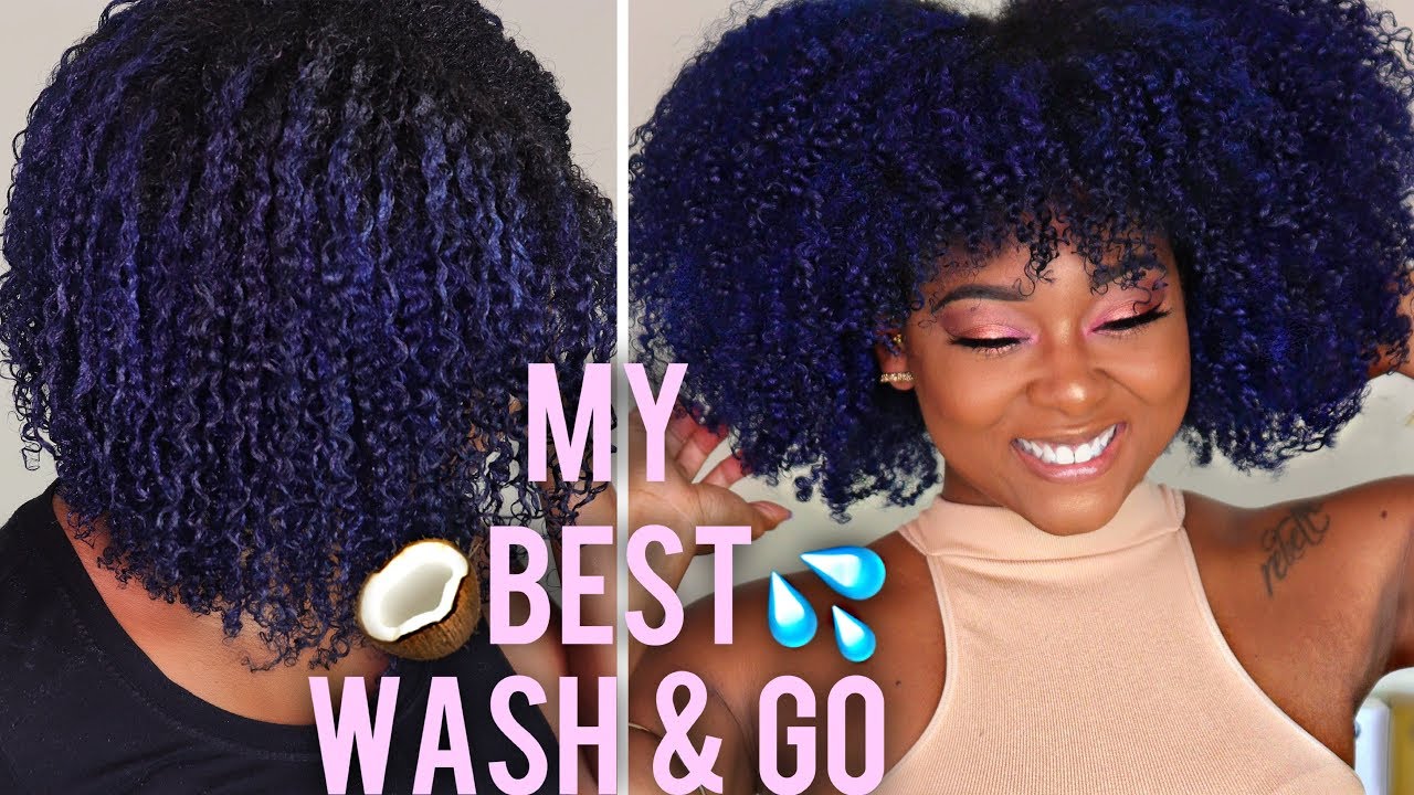Gel + Coconut Water NO FRIZZ Wash 'n Go | BEST Definition + Moisture Natural Hair | KeraCare