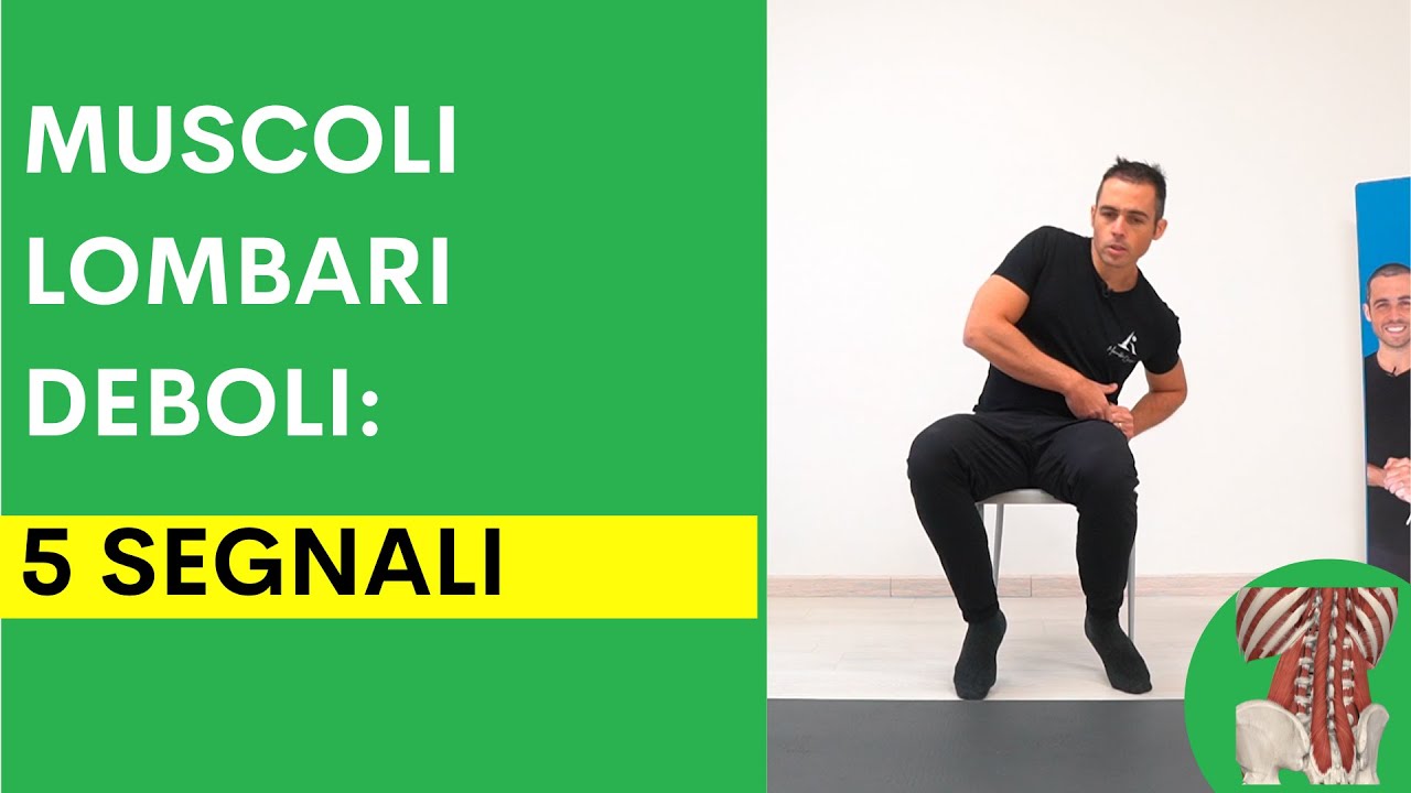5 SEGNI (e soluzioni) di MUSCOLI LOMBARI troppo DEBOLI o CONTRATTI