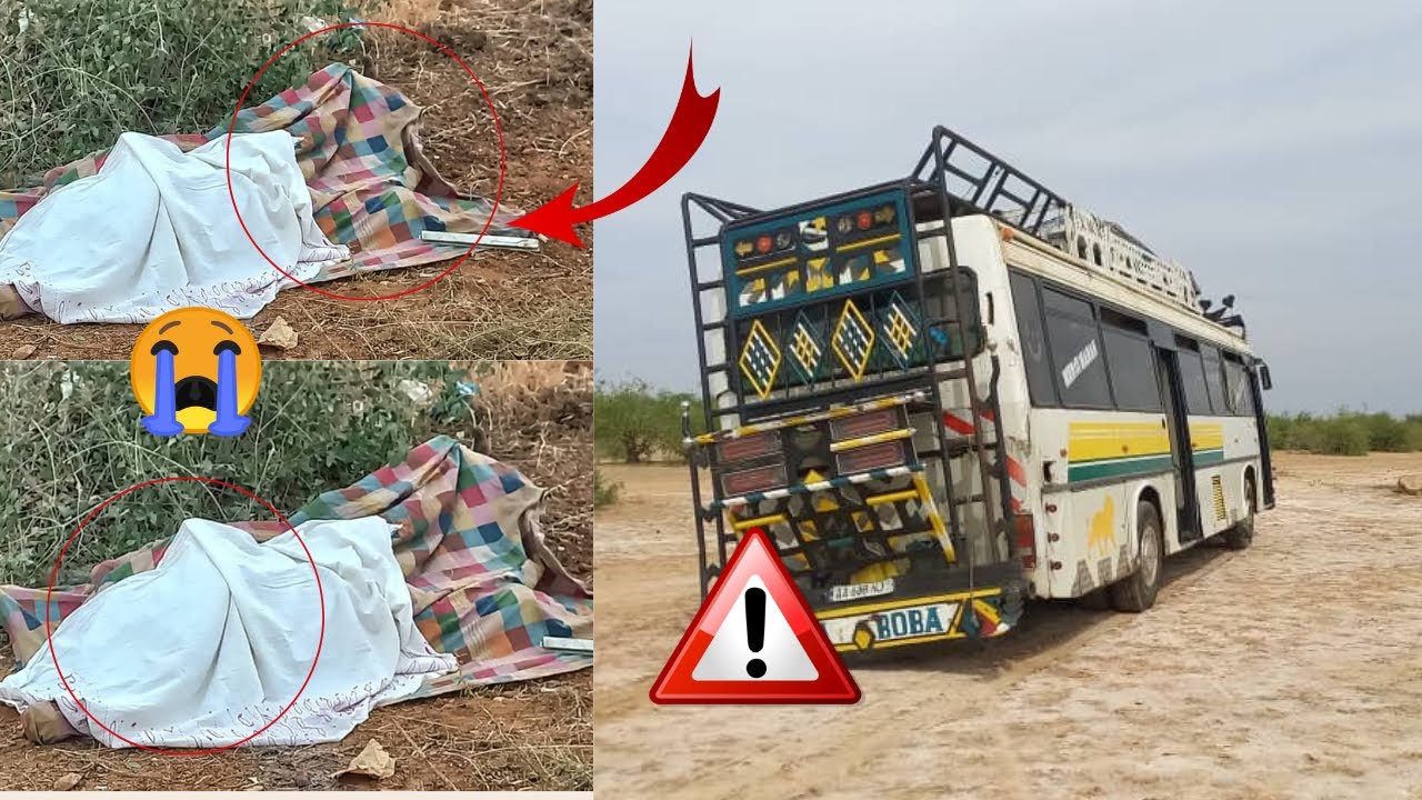⚠️😭GRAVE ACCIDENT MORTEL À L'ENTRÉE DE RICHARD TOLL un bus a heurté..... mort sur le coup