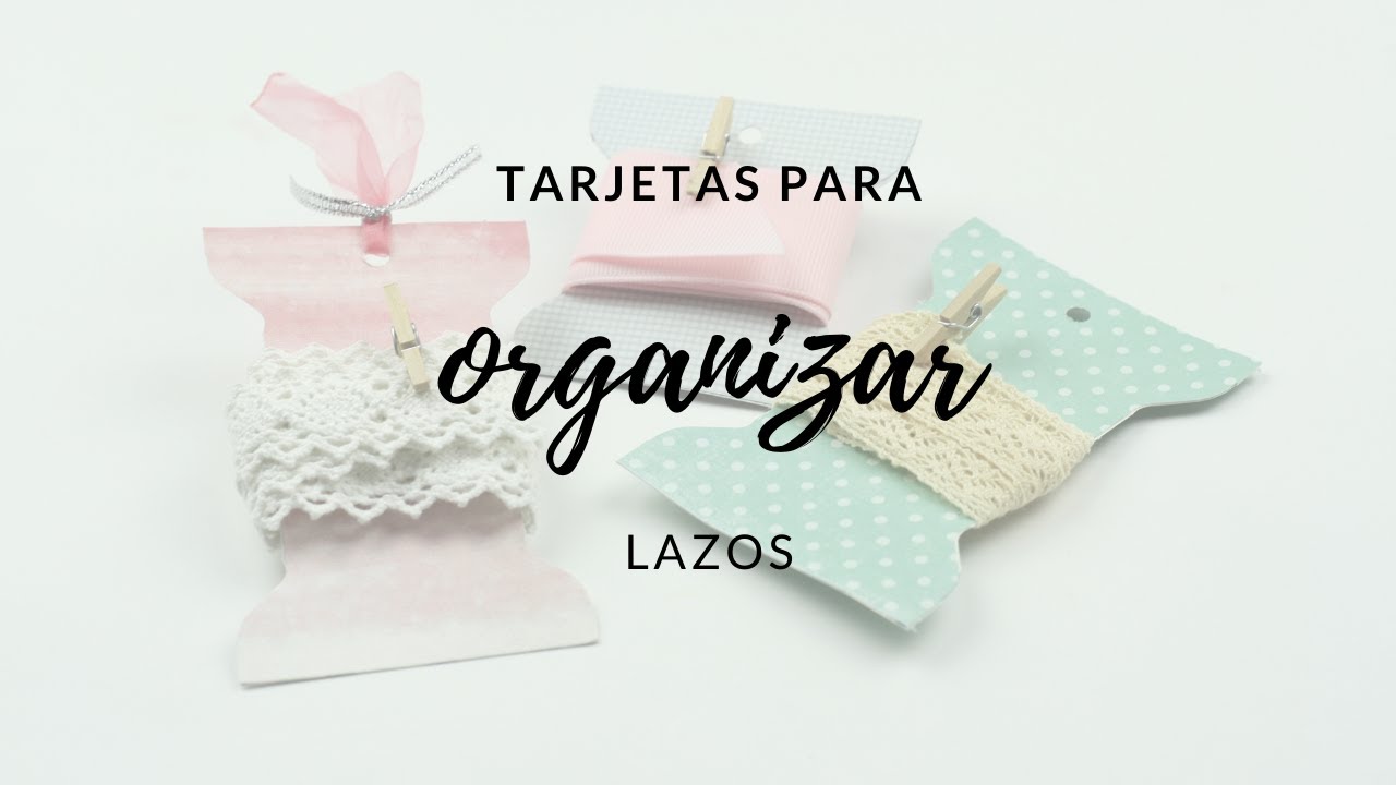 Cómo organizar tus lazos. Envelope punch board.