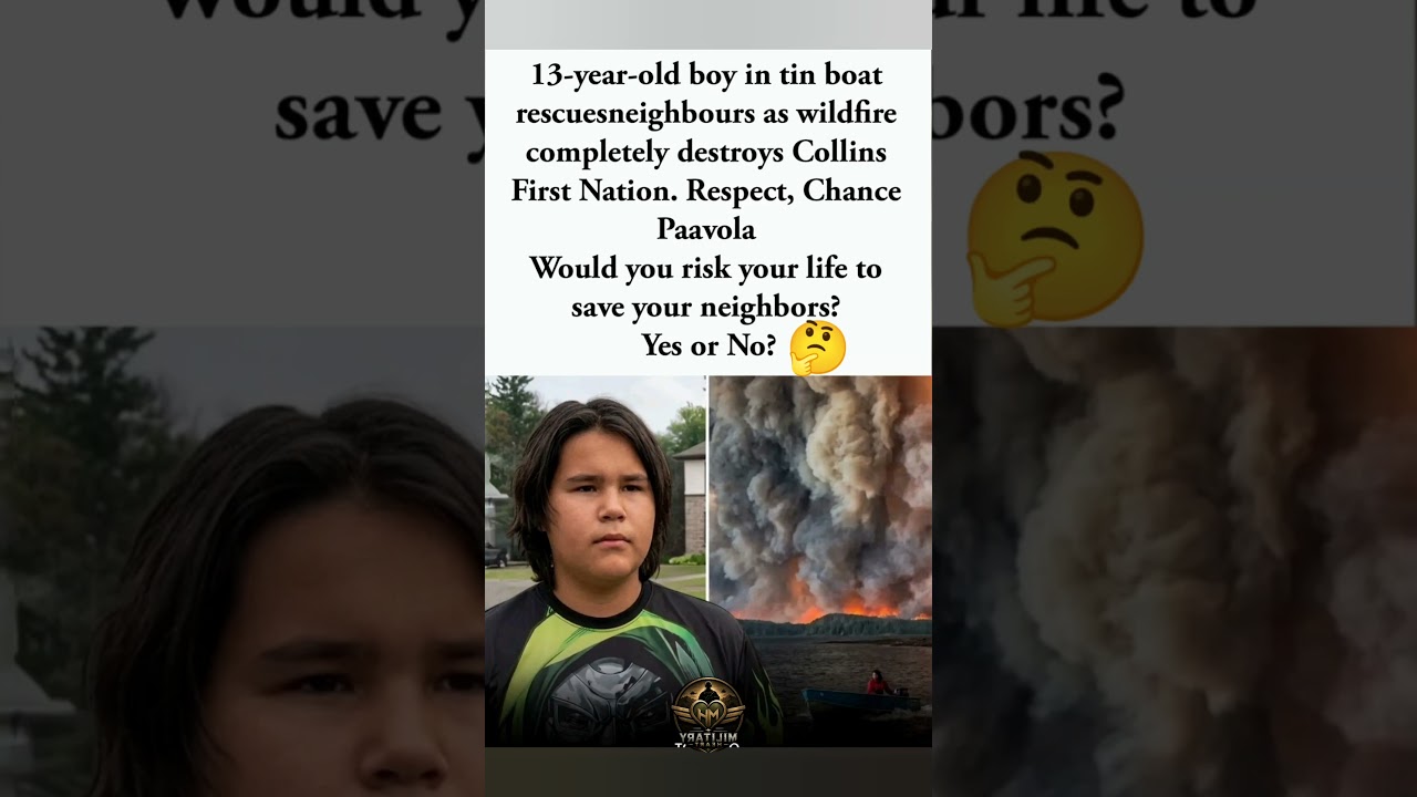 🔥13-Year-Old Boy Became a Hero During a Devastating Wildfire🙏#viral #shorts #kindness #youtubeshorts