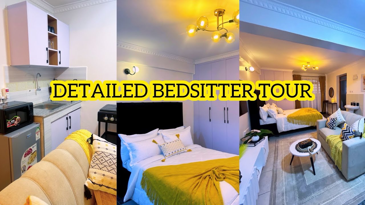 BEDSITTER HOUSE TOUR// DETAILED TOUR OF A STUDIO APARTMENT IN KENYA.