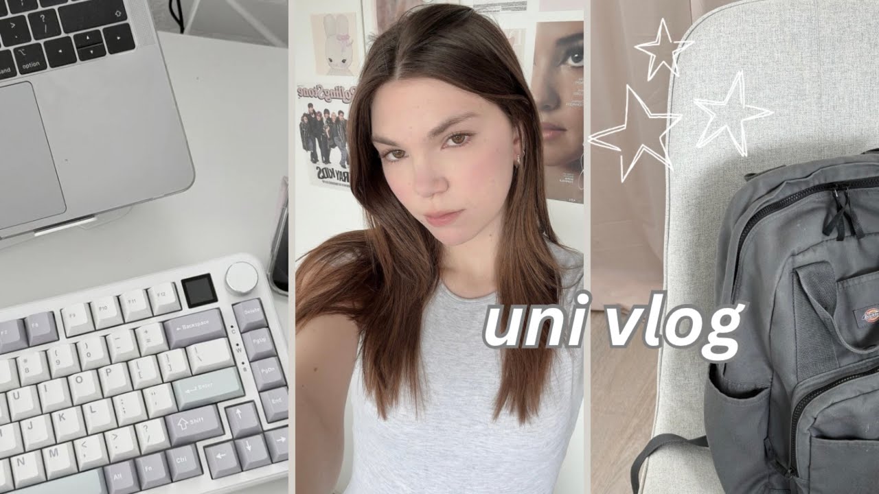 chill uni vlog 🎧 | going out, GRWM, studying chinese, eating korean food