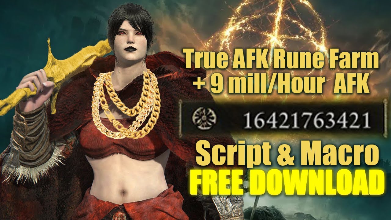 Elden Ring True AFK Rune Farm | How to create Macro to Farm INFINIT Runes Free Download