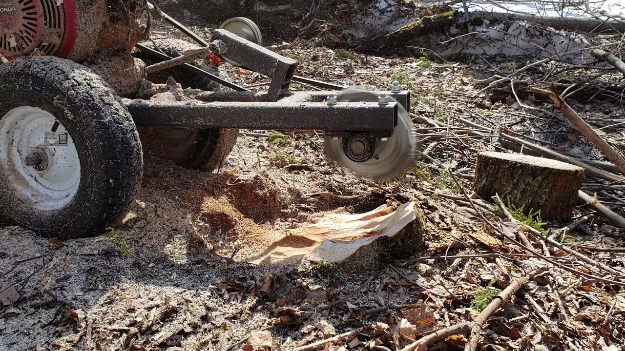 Homemade Stump Grinder (Day 1)