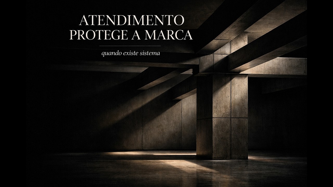 Atendimento não é simpatia. Atendimento é sistema.