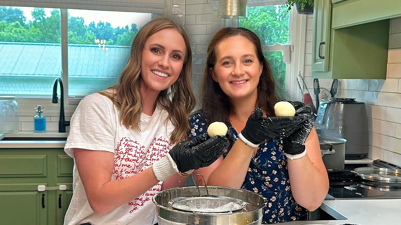 Готовим домашнюю моцареллу из свежего коровьего молока!!