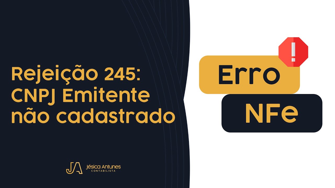 Erro Nota Fiscal: 