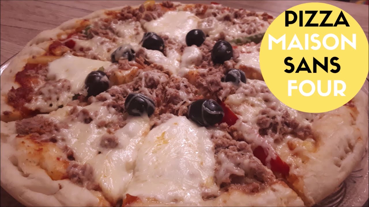 RECETTE DE PIZZA  A LA POÊLE|COMMENT faire une pizza sans four 🍕