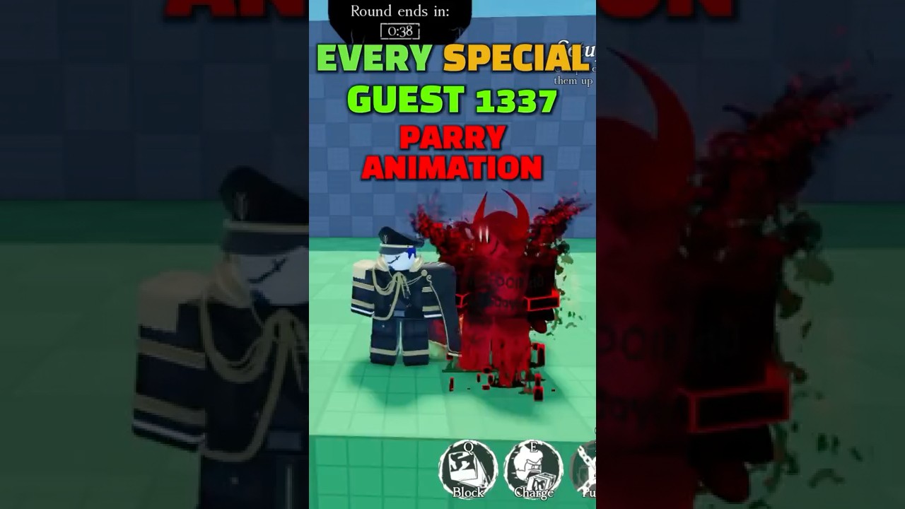 Every SPECIAL Guest1337 Parry Animation #roblox #forsaken #robloxedit #shorts #fyp