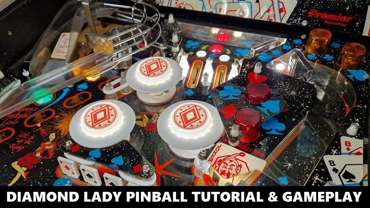 Diamond Lady Pinball Tutorial & Gameplay (Gottlieb 1988)