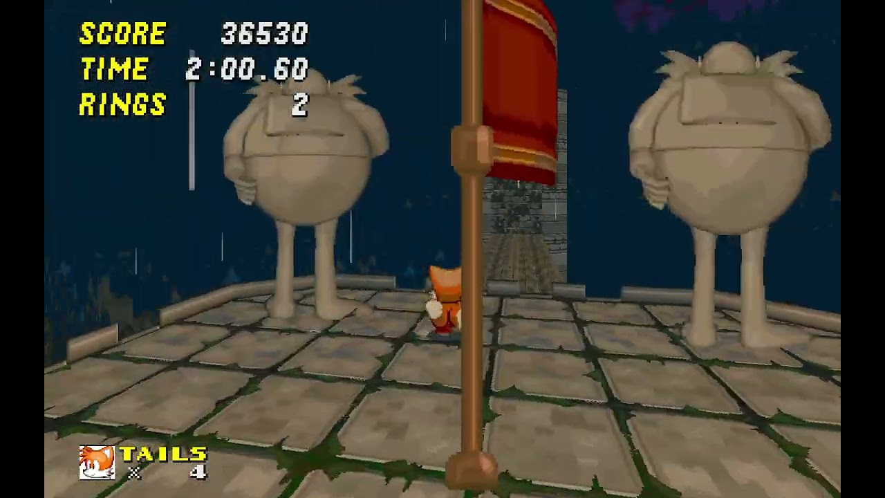 My first recorded attempt at beating Sonic Robo Blast 2's Castle Eggman Zone Act 1 level as Tails