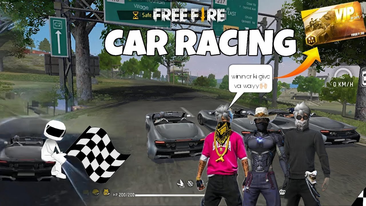 ❤️‍🔥FREE FIRE CAR RACING 🏎️ CAR RACING WINNER KI MONTHLY MEMBERSHIP 😱GIVE WAY ICHA 🔥