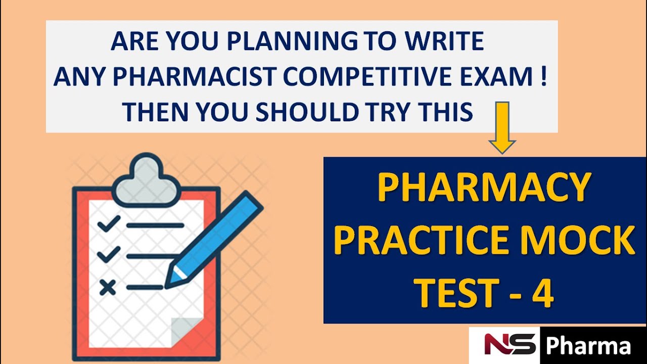 PHARMACY | PRACTICE MOCK | TEST - 4 ( 2020 )