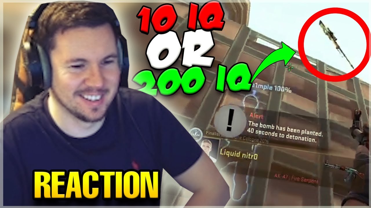 biBa REAGIERT auf 10 IQ OR 200 IQ CS:GO PRO PLAYS 😳 | biBa Reaktion