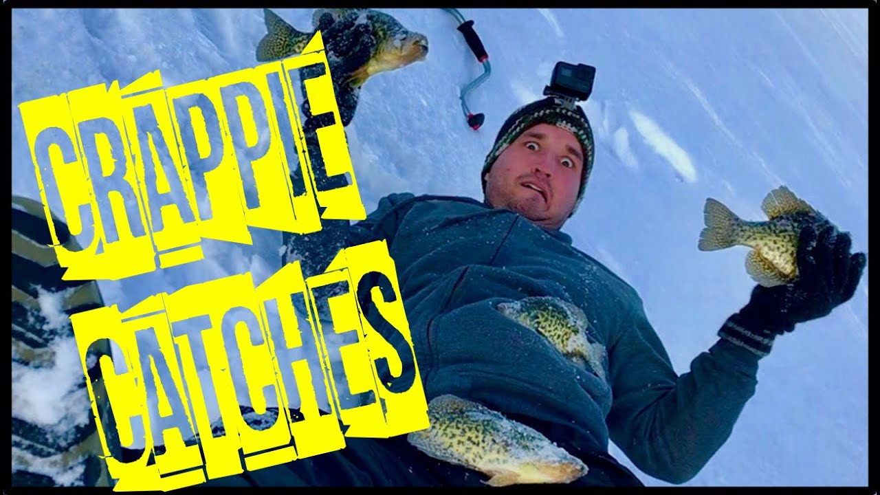 Ice Fishing Black Crappie (First Crappie Catch) in Frontenac Provincial Park