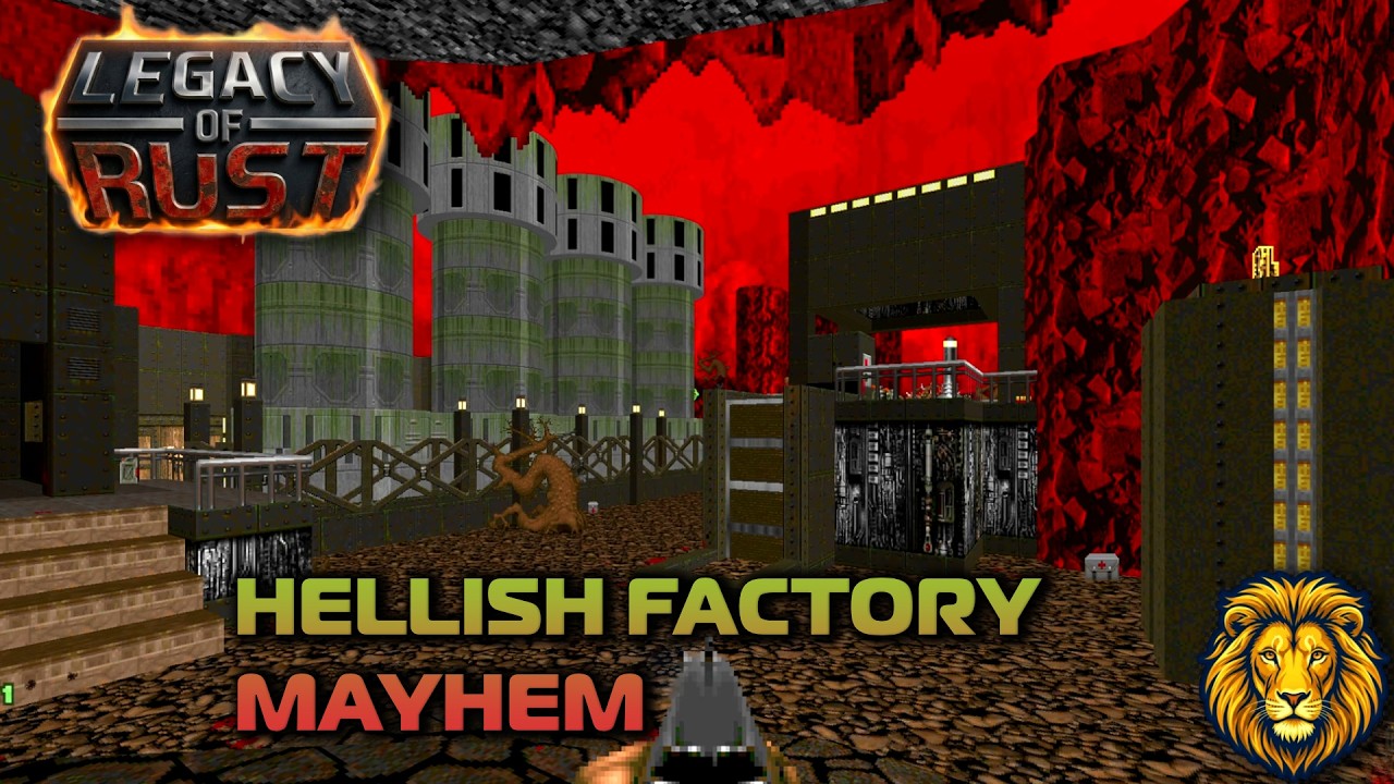 Doom + Doom II: Legacy of Rust 🩸 MAP05: Creeping Hate 🩸 100% Walkthrough