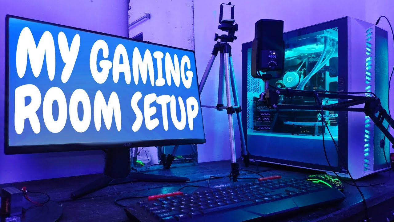 My New Gaming Room Setup!