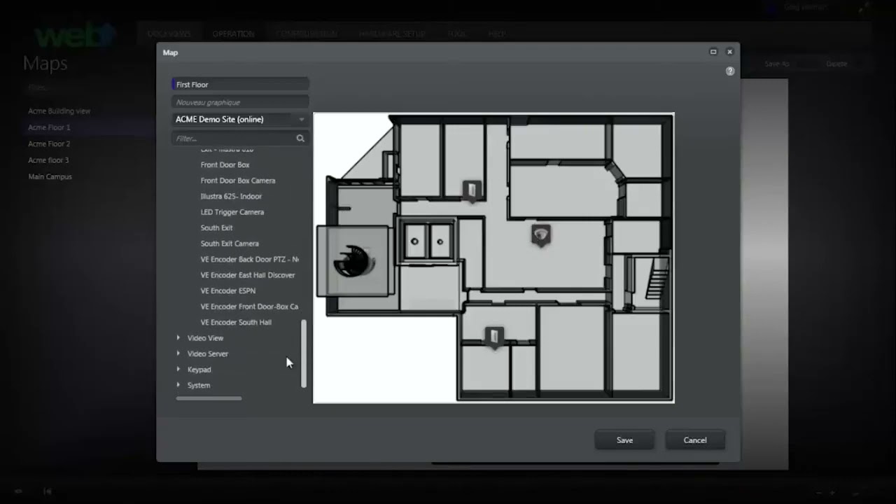 EntraPass web Training - Graphic Maps Feature