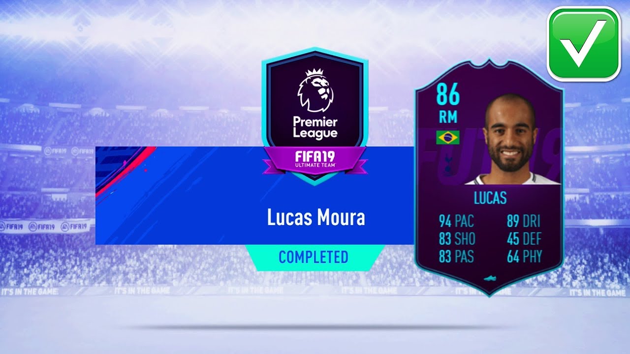 FIFA 19 POTM LUCAS MOURA SBC COMPLETED - CHEAPEST WAY *NO LOYALTY*